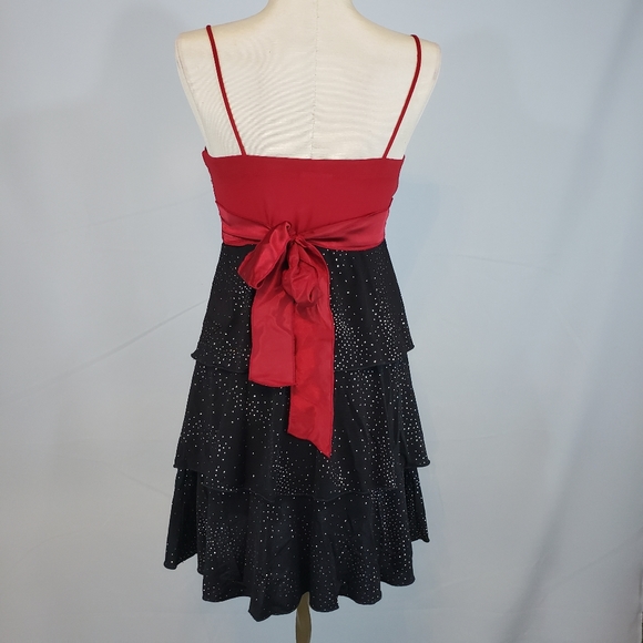 Sweet Storm garnet and black cocktail dress size S - Picture 3 of 6